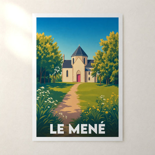 Affiche Le Mené – sans cadre, accrochée au mur