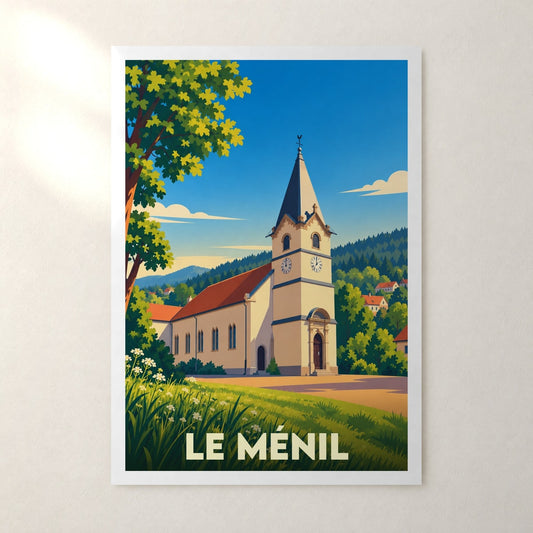 Affiche Le Ménil – sans cadre, accrochée au mur