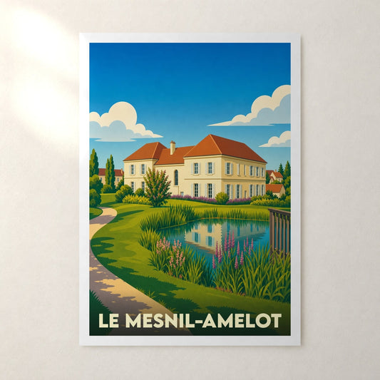 Affiche Le Mesnil-Amelot – sans cadre, accrochée au mur