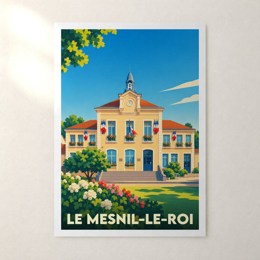 Affiche Le Mesnil-le-Roi – sans cadre, accrochée au mur