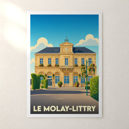 Affiche Le Molay-Littry – sans cadre, accrochée au mur
