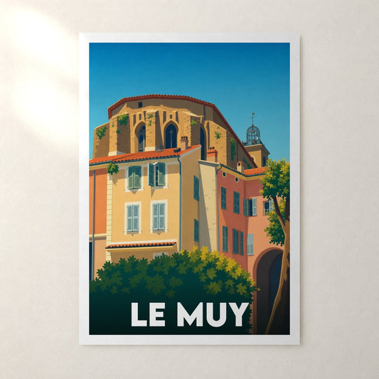Affiche Le Muy – sans cadre, accrochée au mur