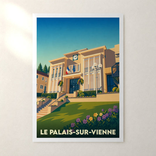 Affiche Le Palais-sur-Vienne – sans cadre, accrochée au mur