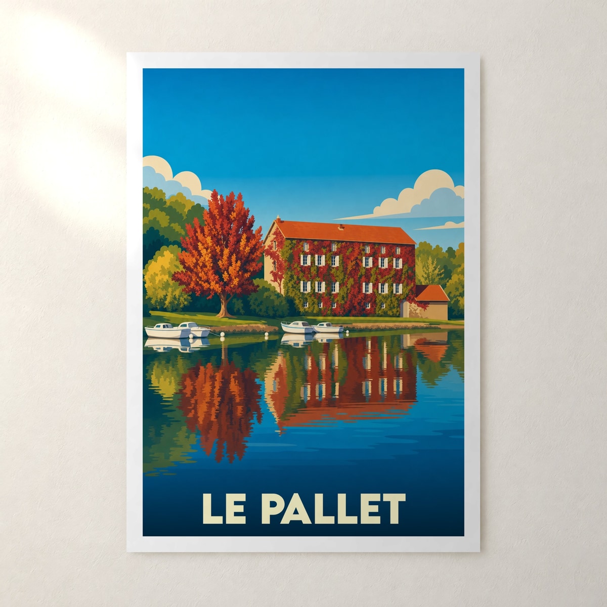 Affiche Le Pallet – sans cadre, accrochée au mur