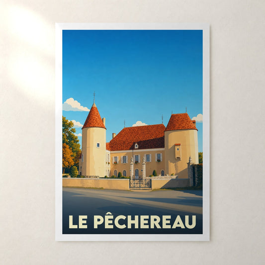 Affiche Le Pêchereau – sans cadre, accrochée au mur