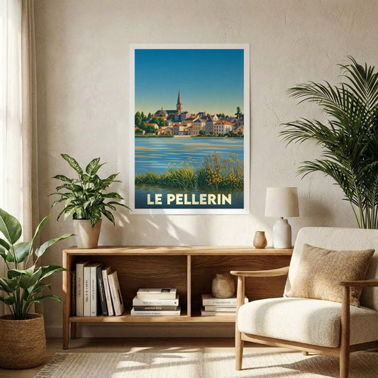 Affiche A1 (59,4 x 84,1 cm) Sans cadre souvenir de Le Pellerin