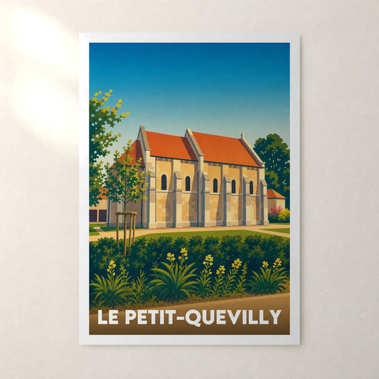 Affiche Le Petit-Quevilly – sans cadre, accrochée au mur