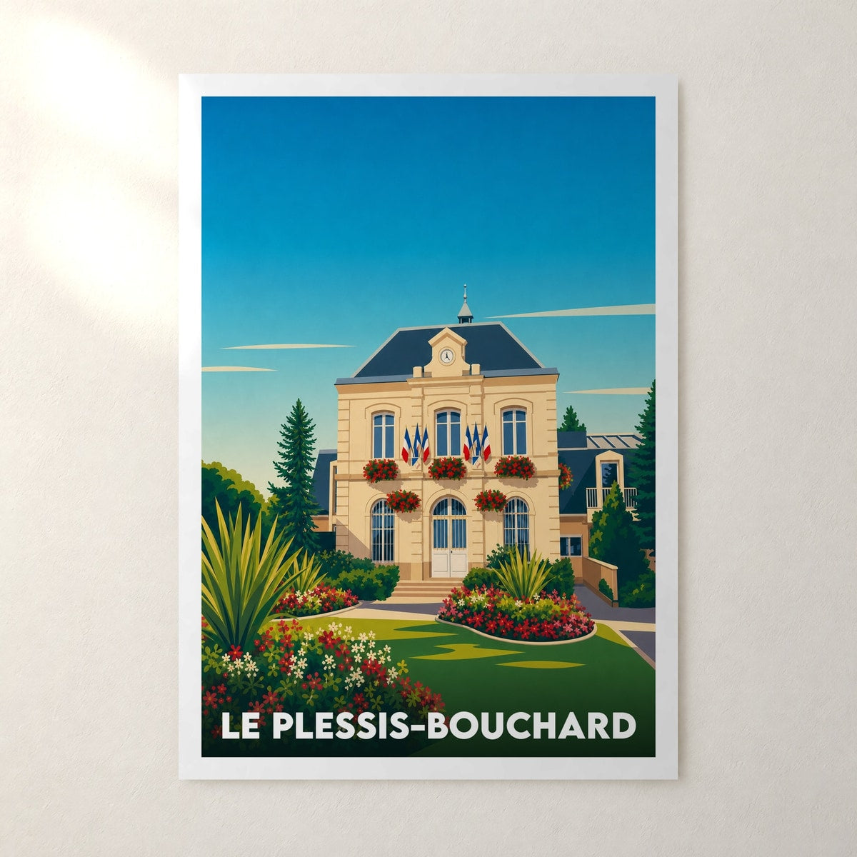 Affiche Le Plessis-Bouchard – sans cadre, accrochée au mur