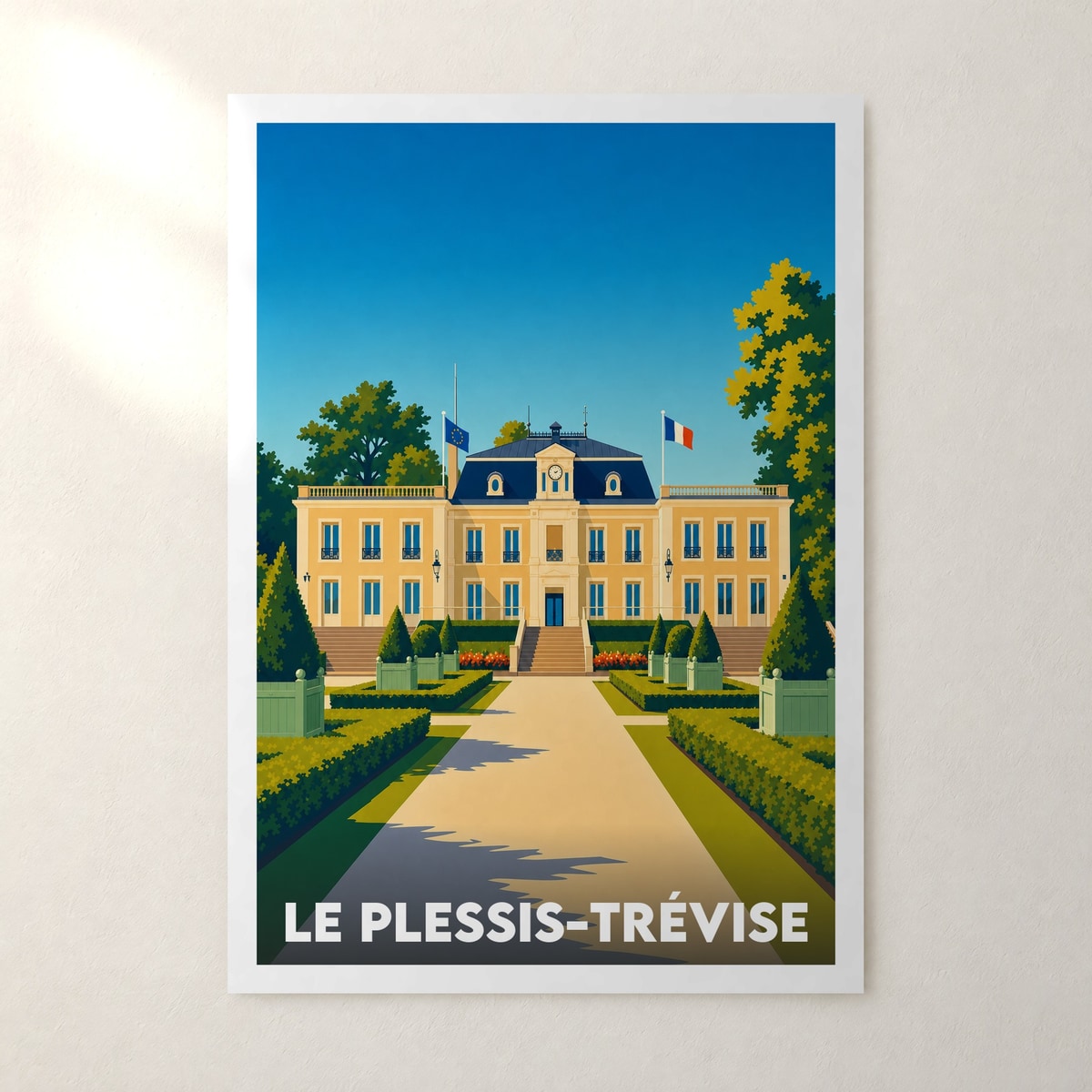 Affiche Le Plessis-Trévise – sans cadre, accrochée au mur