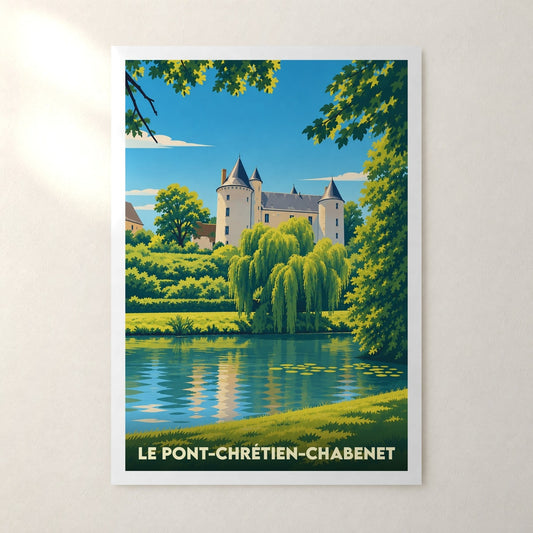 Affiche Le Pont-Chrétien-Chabenet – sans cadre, accrochée au mur