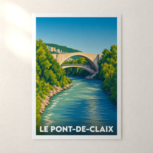 Affiche Le Pont-de-Claix – sans cadre, accrochée au mur