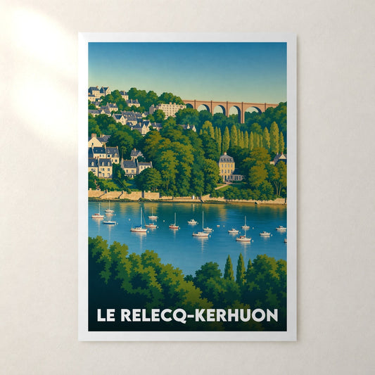 Affiche Le Relecq-Kerhuon – sans cadre, accrochée au mur