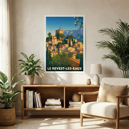 Affiche A1 (59,4 x 84,1 cm) Sans cadre souvenir de Le Revest-les-Eaux
