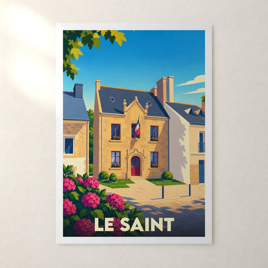 Affiche Le Saint – sans cadre, accrochée au mur