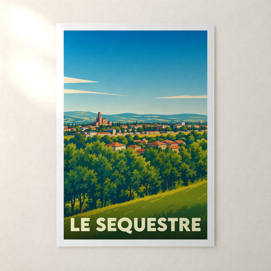 Affiche Le Sequestre – sans cadre, accrochée au mur