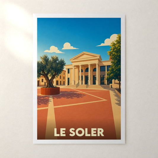 Affiche Le Soler – sans cadre, accrochée au mur