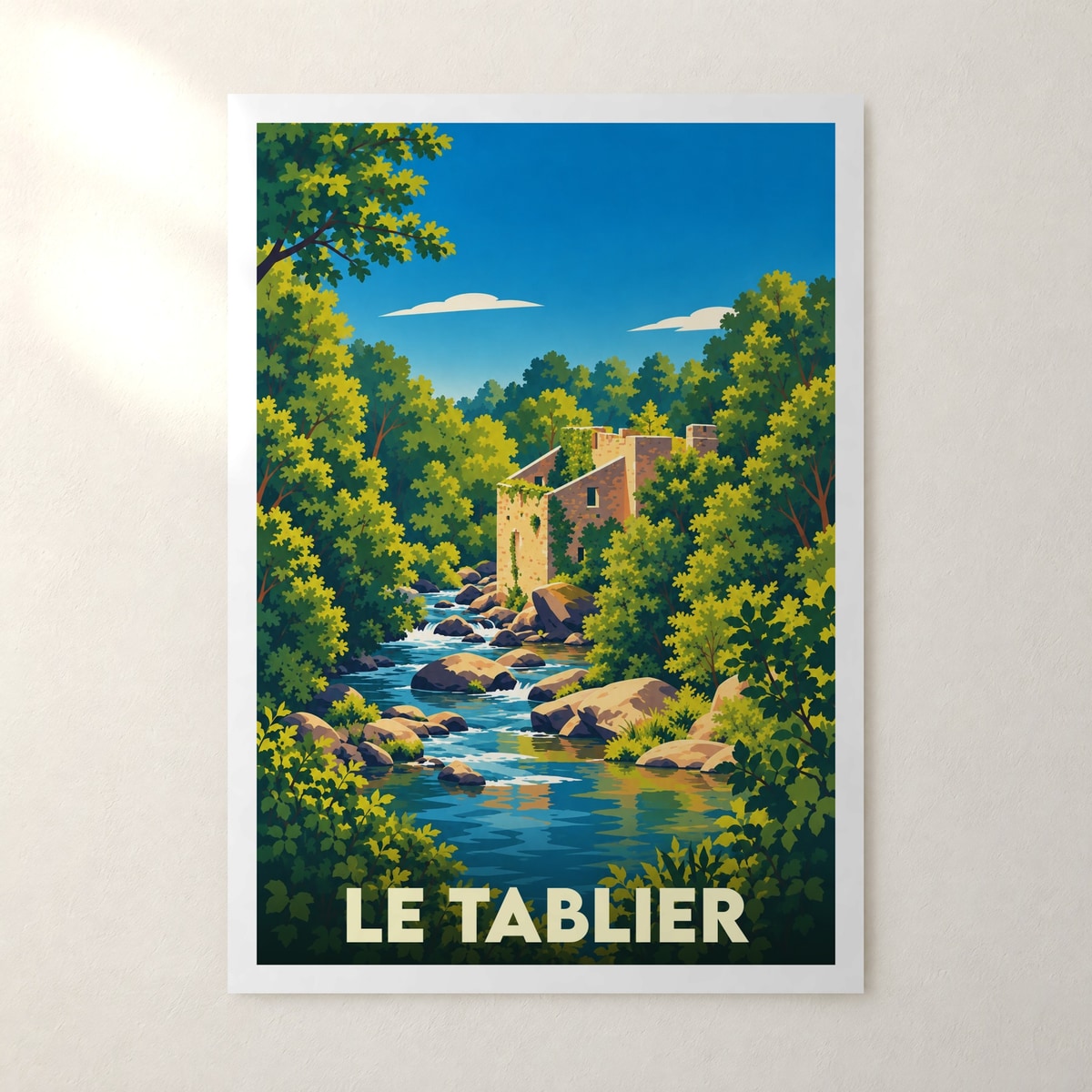 Affiche Le Tablier – sans cadre, accrochée au mur