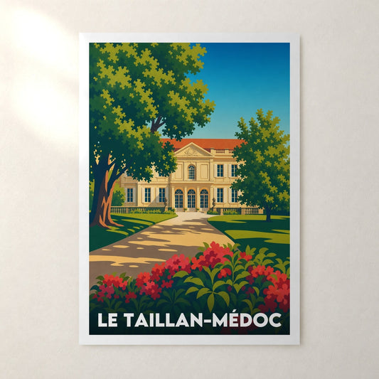 Affiche Le Taillan-Médoc – sans cadre, accrochée au mur