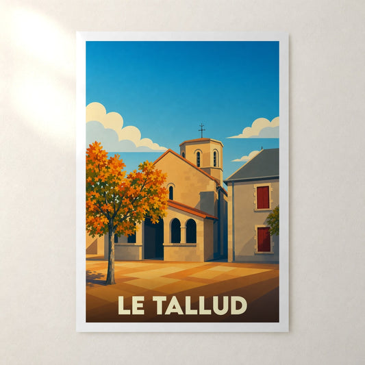 Affiche Le Tallud – sans cadre, accrochée au mur
