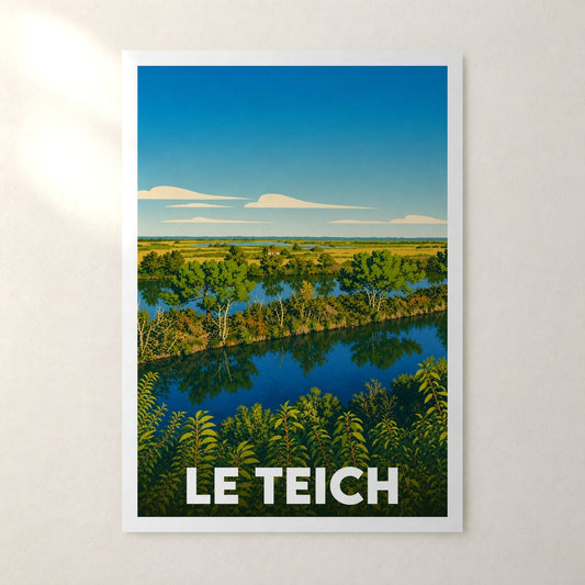 Affiche Le Teich – sans cadre, accrochée au mur
