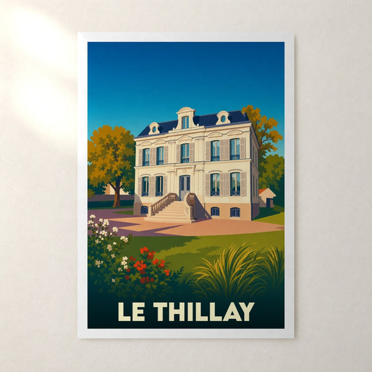 Affiche Le Thillay – sans cadre, accrochée au mur