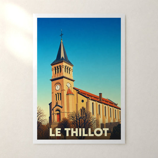 Affiche Le Thillot – sans cadre, accrochée au mur