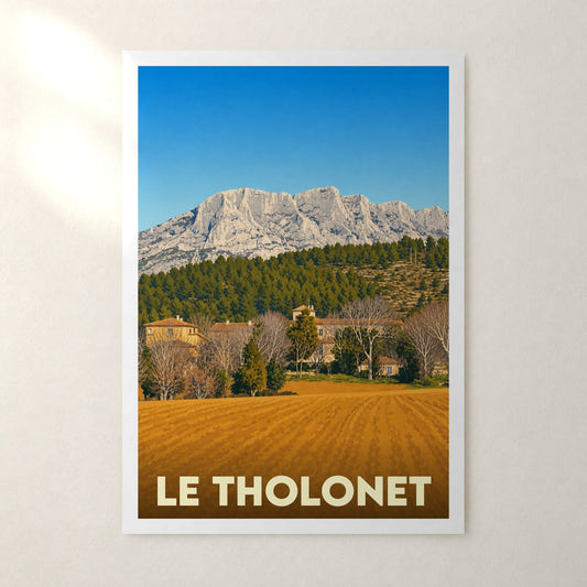 Affiche Le Tholonet – sans cadre, accrochée au mur