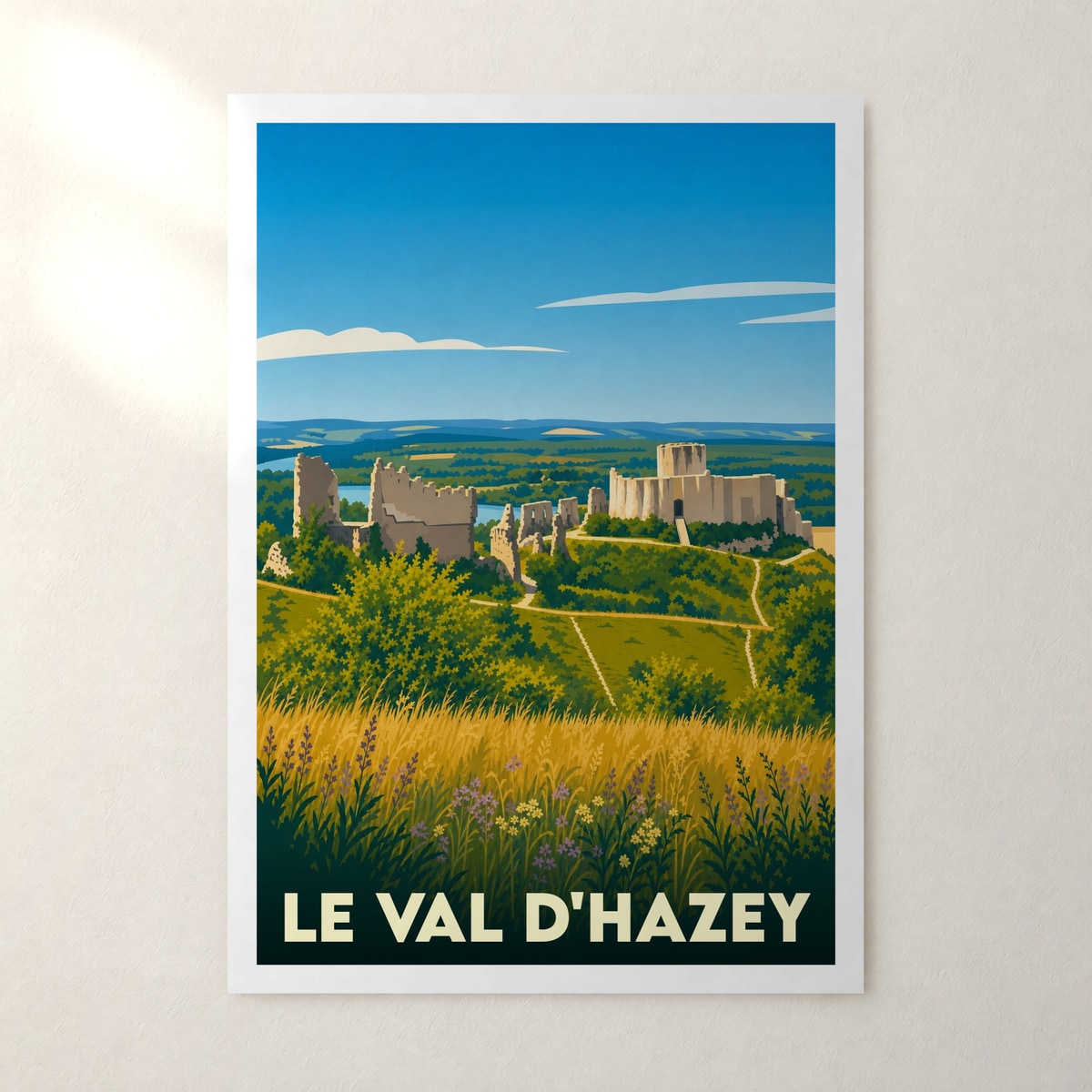 Affiche Le Val d'Hazey – sans cadre, accrochée au mur