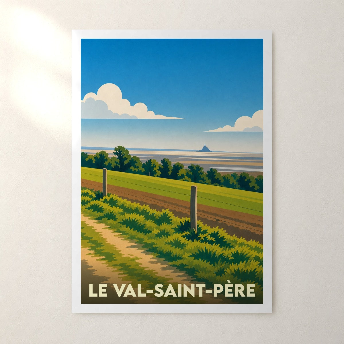Affiche Le Val-Saint-Père – sans cadre, accrochée au mur