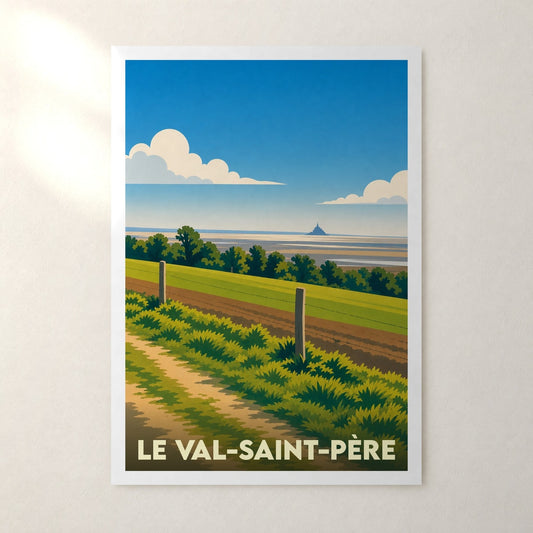 Affiche Le Val-Saint-Père – sans cadre, accrochée au mur