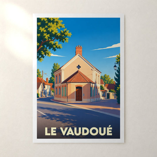 Affiche Le Vaudoué – sans cadre, accrochée au mur