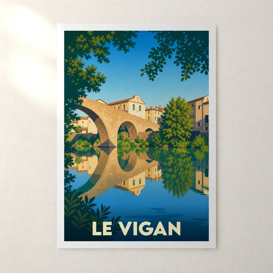 Affiche Le Vigan – sans cadre, accrochée au mur