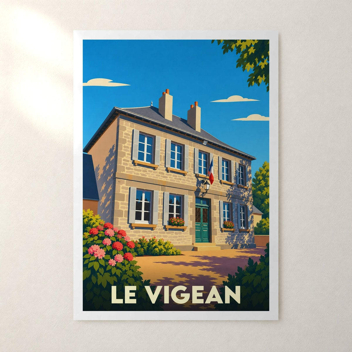 Affiche Le Vigean – sans cadre, accrochée au mur