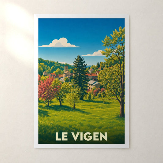 Affiche Le Vigen – sans cadre, accrochée au mur