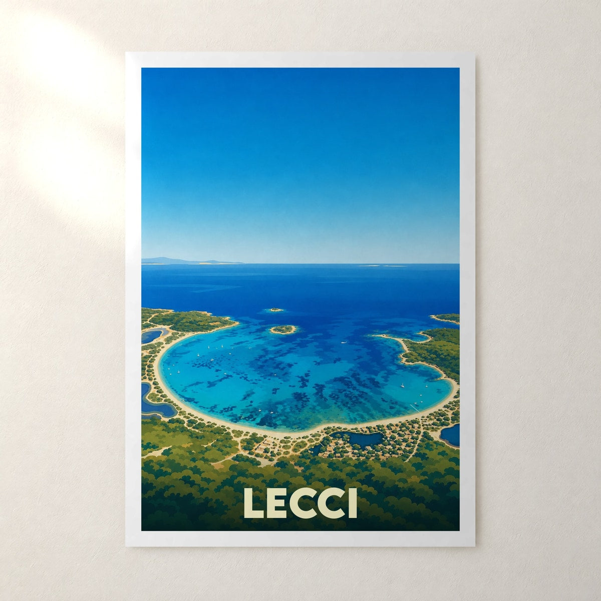 Affiche Lecci – sans cadre, accrochée au mur