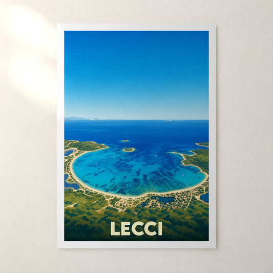 Affiche Lecci – sans cadre, accrochée au mur