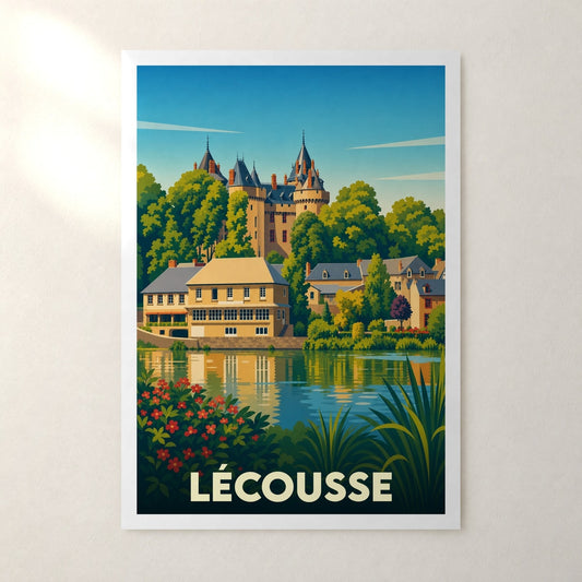 Affiche Lécousse – sans cadre, accrochée au mur
