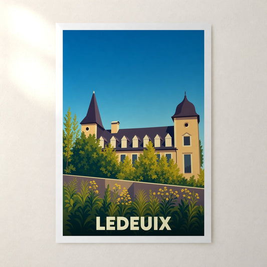 Affiche Ledeuix – sans cadre, accrochée au mur