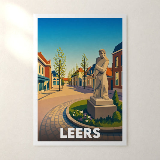 Affiche Leers – sans cadre, accrochée au mur