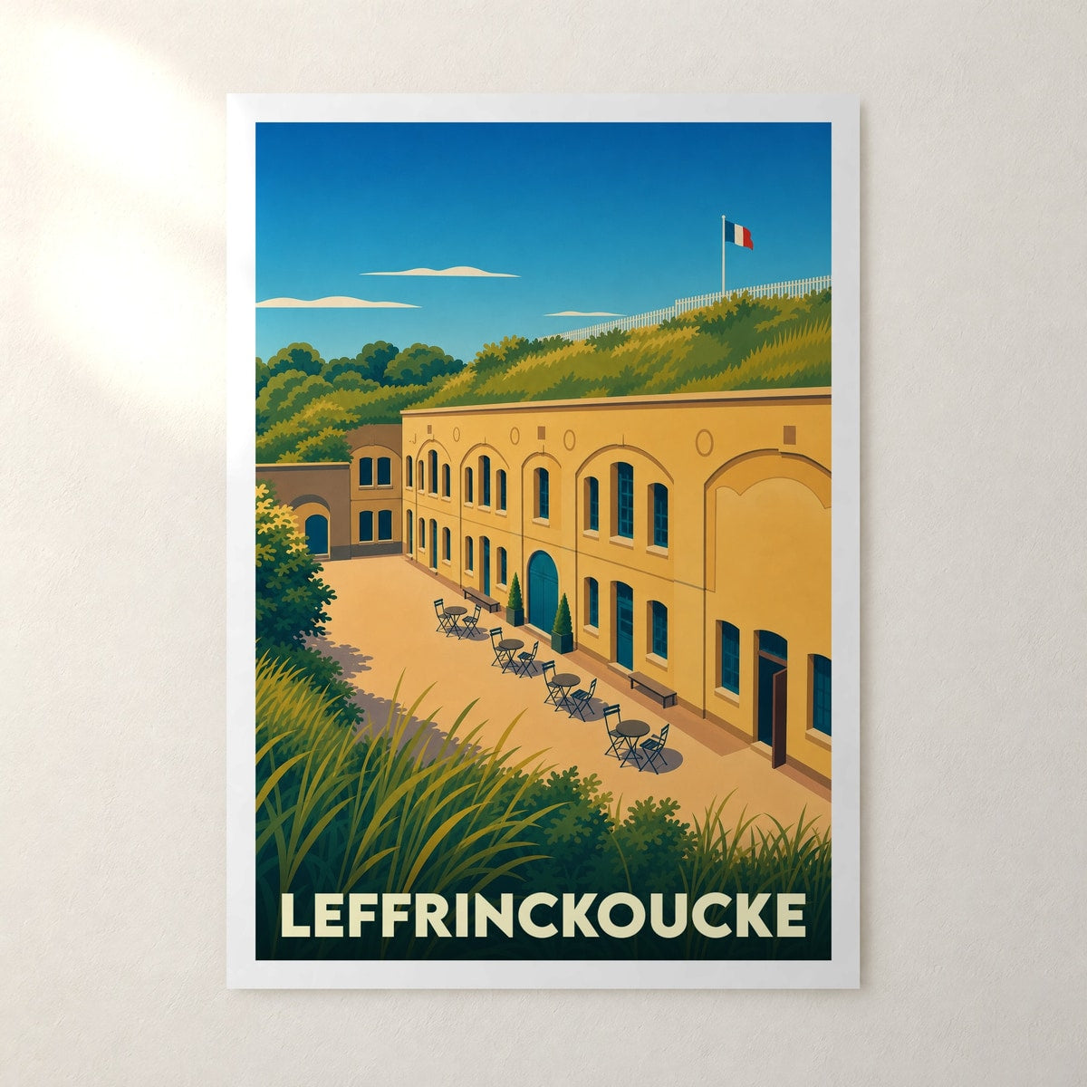 Affiche Leffrinckoucke – sans cadre, accrochée au mur