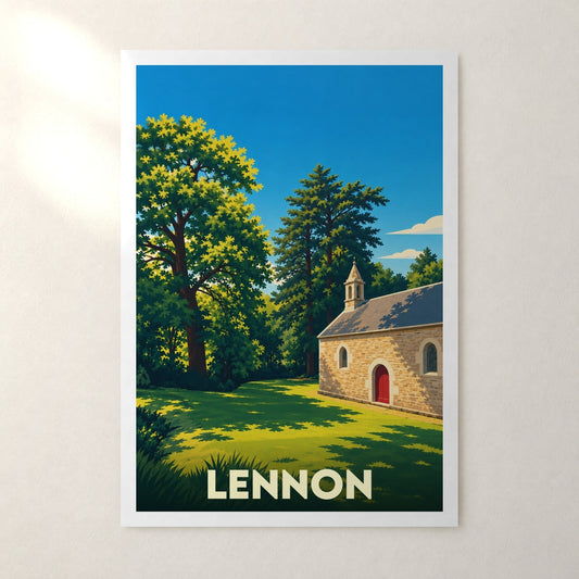 Affiche Lennon – sans cadre, accrochée au mur
