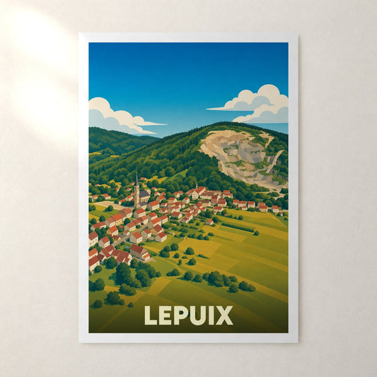 Affiche Lepuix – sans cadre, accrochée au mur