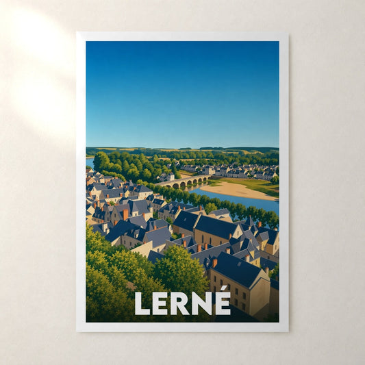 Affiche Lerné – sans cadre, accrochée au mur