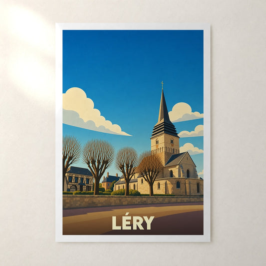 Affiche Léry – sans cadre, accrochée au mur