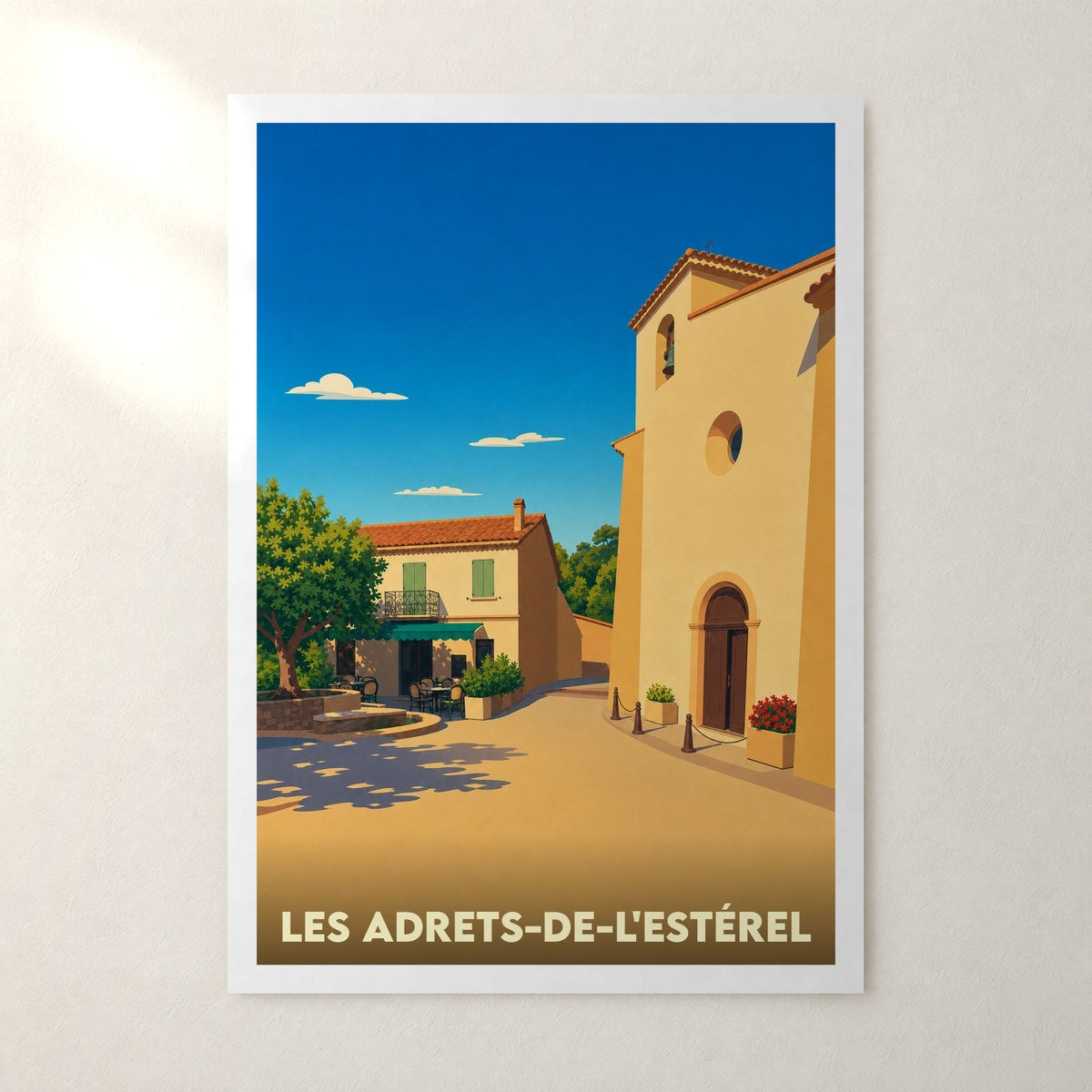 Affiche Les Adrets-de-l'Estérel – sans cadre, accrochée au mur