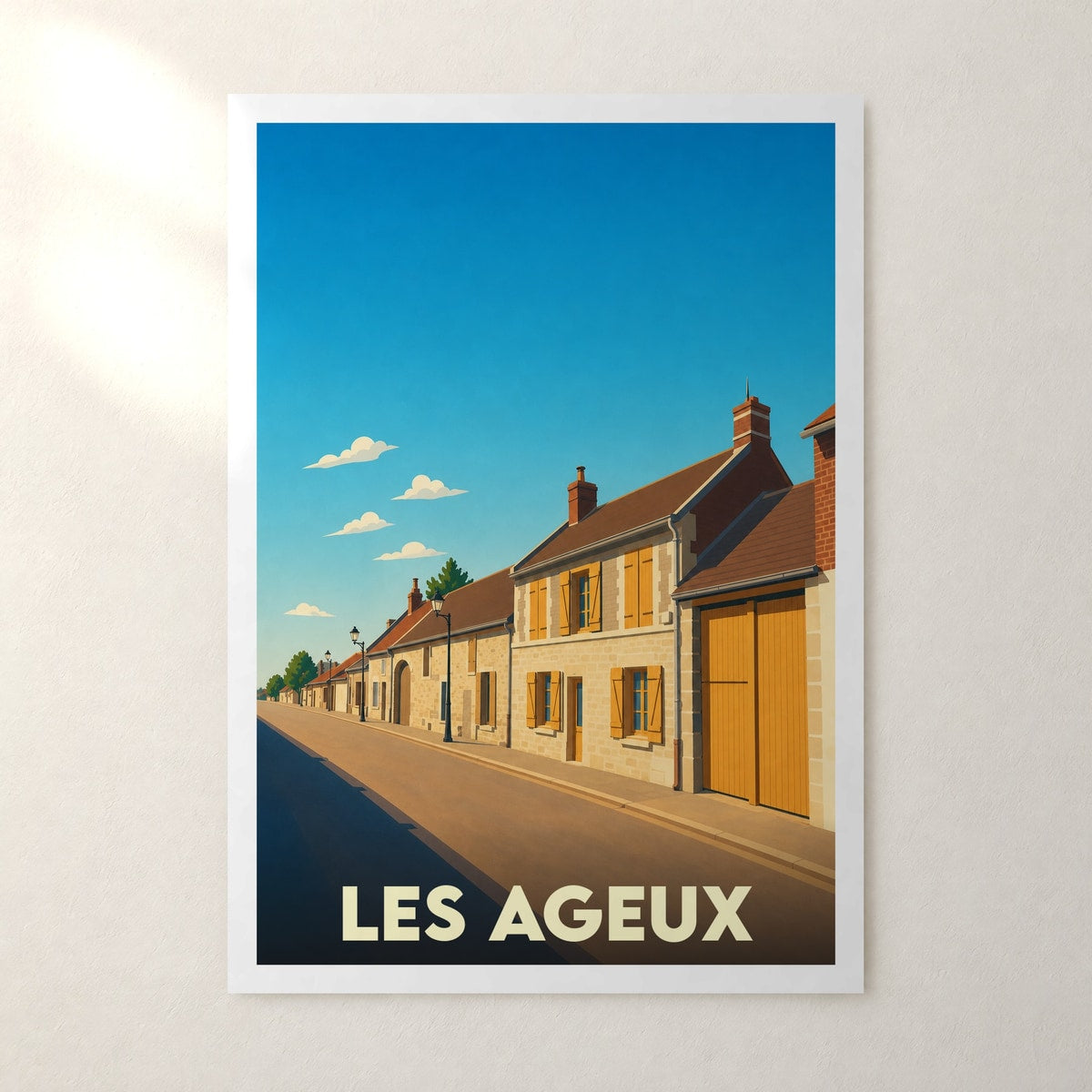 Affiche Les Ageux – sans cadre, accrochée au mur