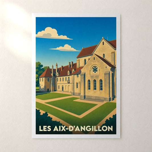 Affiche Les Aix-d'Angillon – sans cadre, accrochée au mur