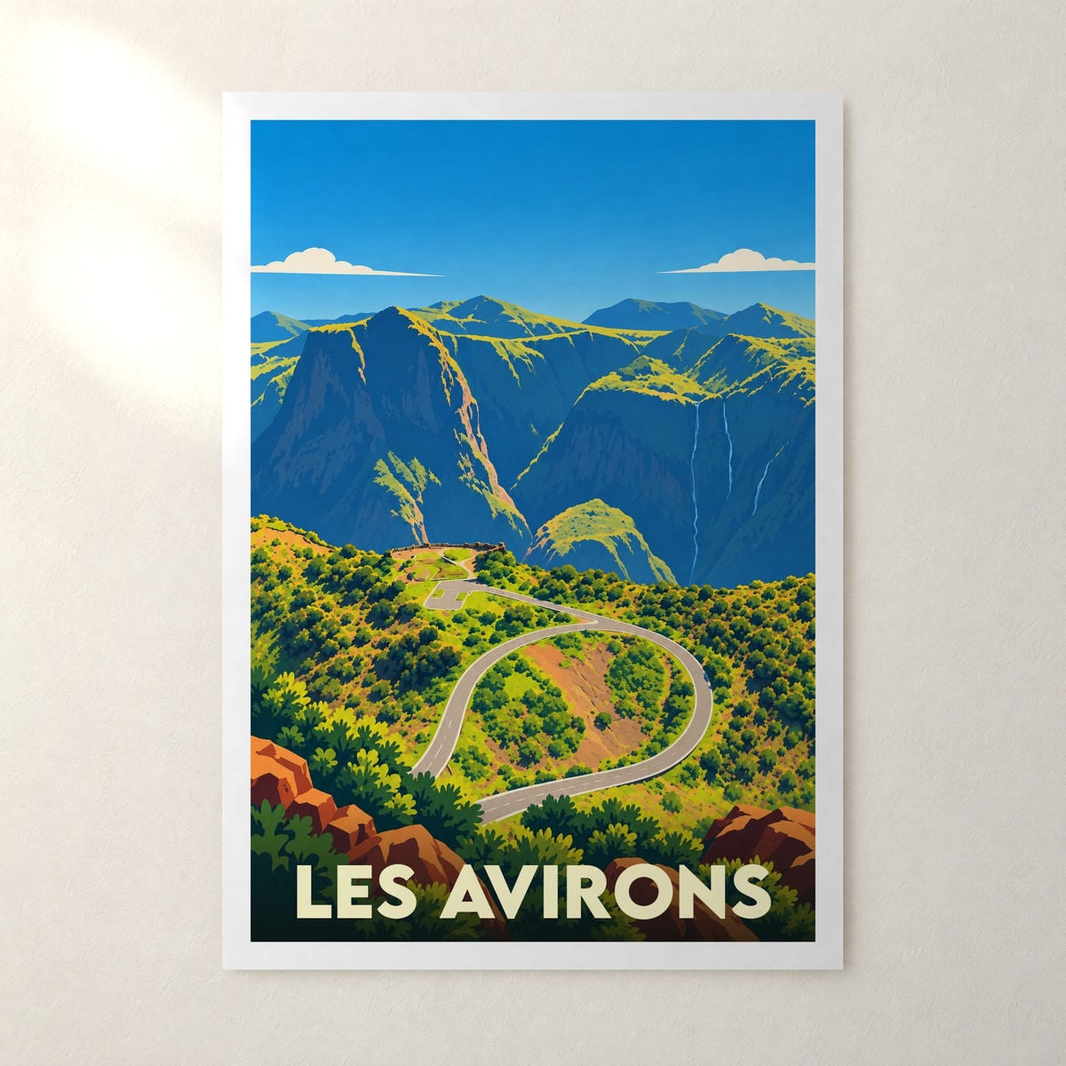 Affiche Les Avirons – sans cadre, accrochée au mur