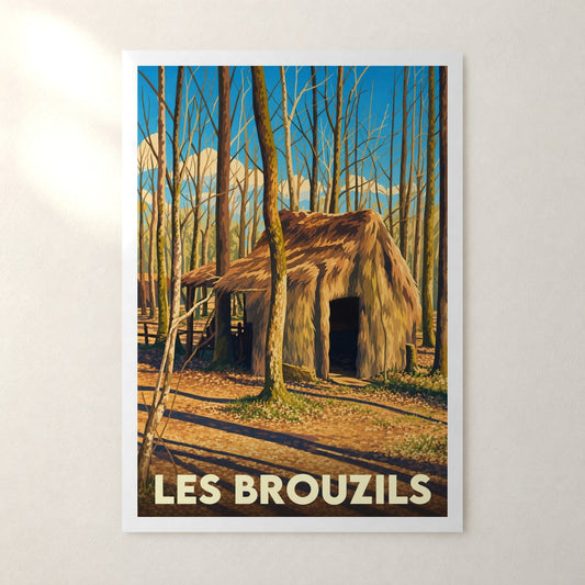 Affiche Les Brouzils – sans cadre, accrochée au mur