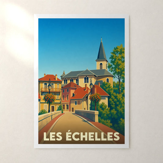 Affiche Les Échelles – sans cadre, accrochée au mur